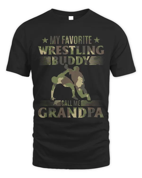 Mens Wrestling I My Favorite Wrestling Buddy call me Grandpa