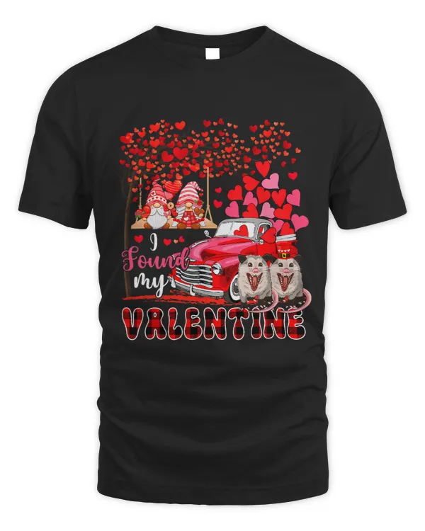 I Found Valentine Two Cute Possums Couple Gnomes Pickup