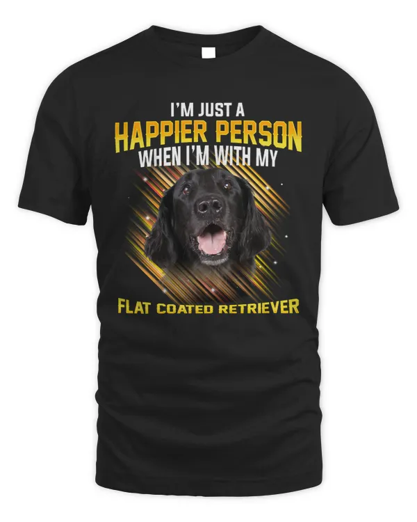 Dog Flat Coated Retriever Im Just a Happier Person puppy paw