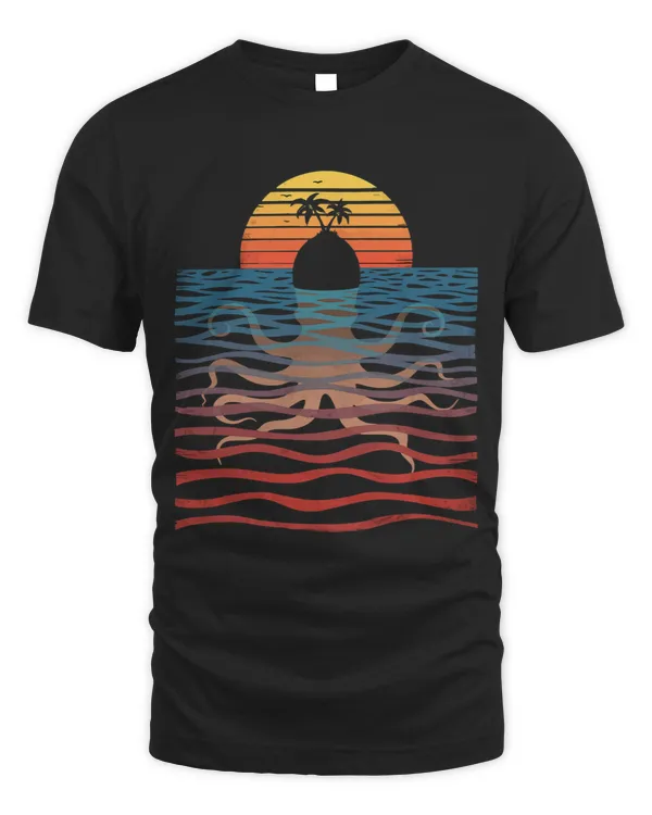 Octopus island Kraken Ocean Cephalopod Sea Creatures