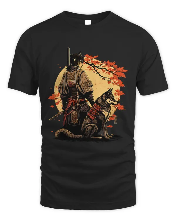 Japanese Art Ninja Ukiyoe Anime Style Samurai Kai Ken