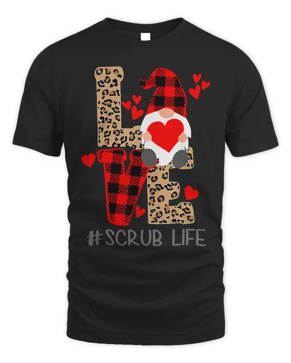 LOVE SCRUB Life Valentine Day 2023 Gnomes Nurses