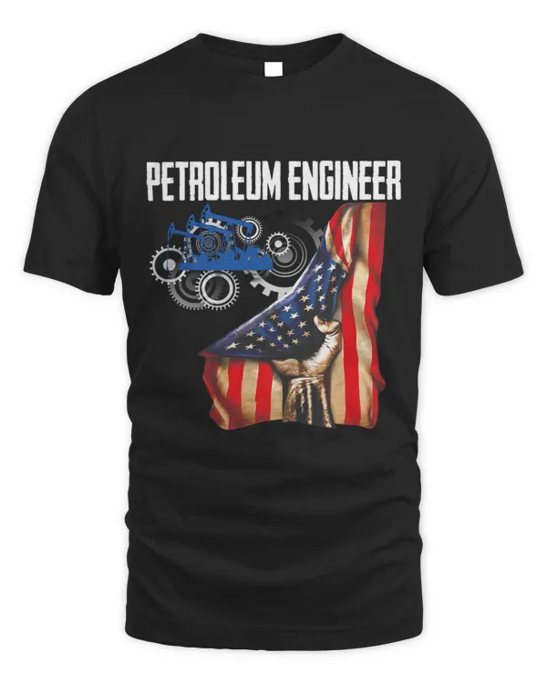 Petroleum Engineer Mix American Flag