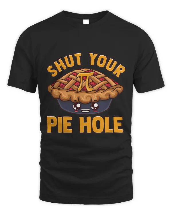 Pi Day Shut Your Pie Hole Funny Kawaii Pun Humor Joke