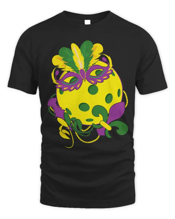 Pickleball Ball Carnival Mask Beads Crayfish Fat Tuesday