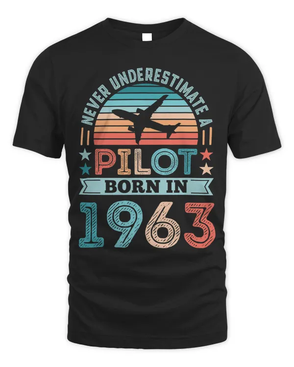 Pilot born 1963 60th Birthday Aviation Gifts