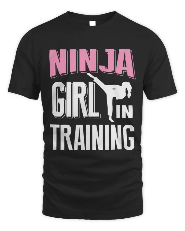 Ninja Girl In Training Karate Taekwondo TShirts For Girls