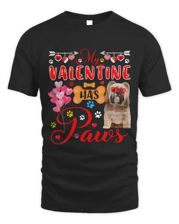 My Valentine Has Paws Cute Shih Tzu Sunglasses Hearts