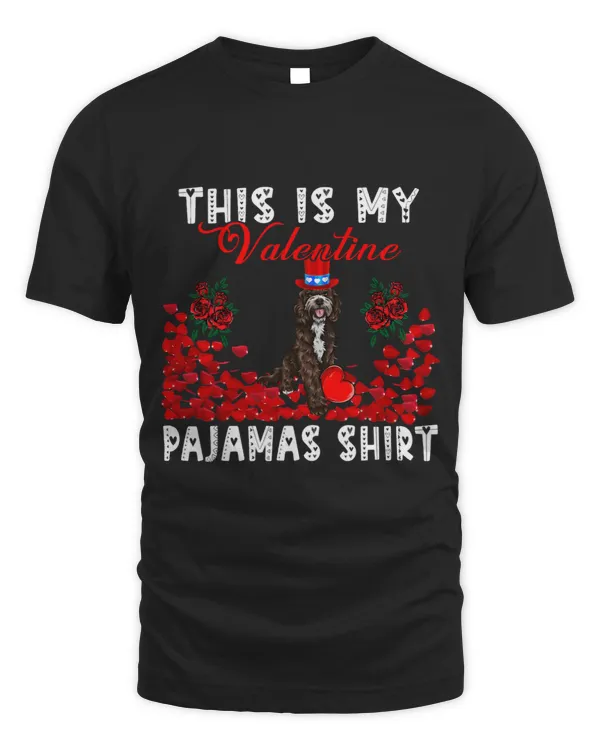 My Valentine Pajamas Shirt Floral Sproodle Wearing Hat