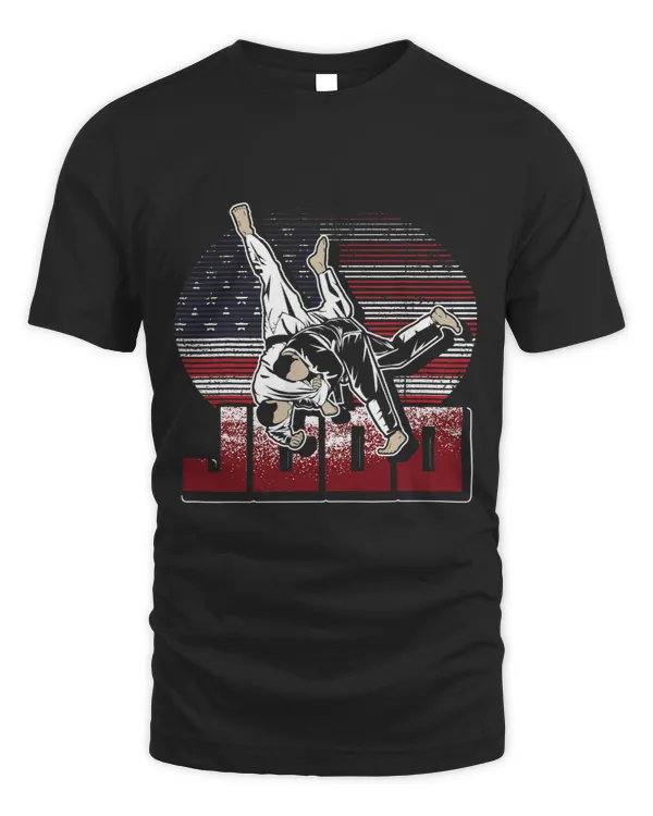 Martial Artist Gift Patriotic American Judoka USA Flag Judo