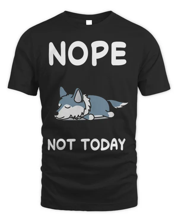 Nope Wolf Nap Sleeping Pajama Nightgown