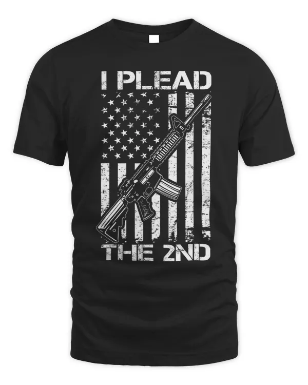 I Plead The 2nd Amendment AR15 USA Flag Pro Gun Rights