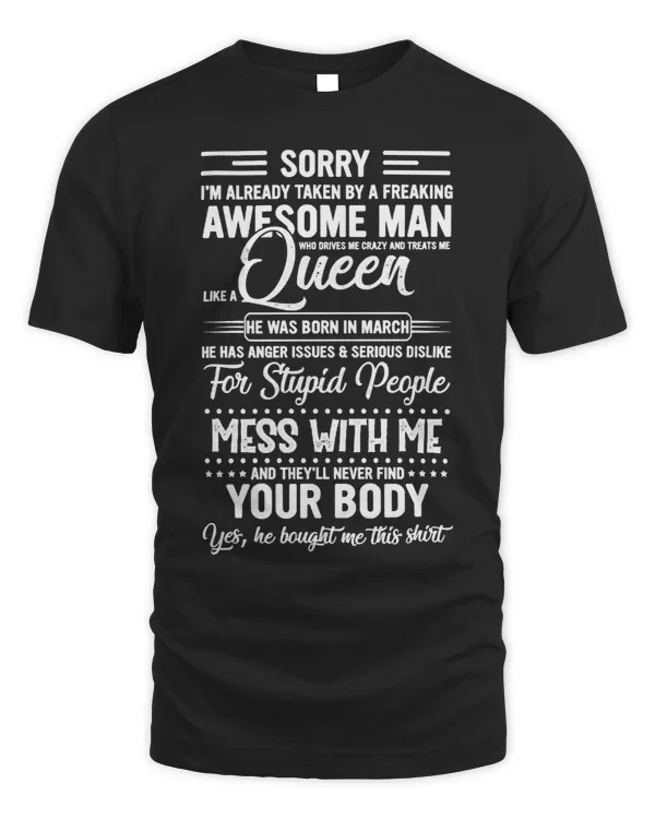 Husband Family Wife Im Already Taken By A Freaking Awesome Man Who Drives Me Crazy Couple