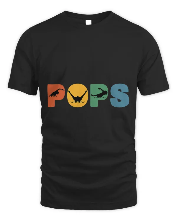 Mens Retro Swimming Grandpa Swimmer Pops Grandfather