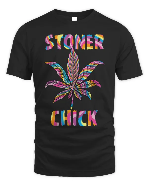Stoner Chick Marijuana leaf graphic