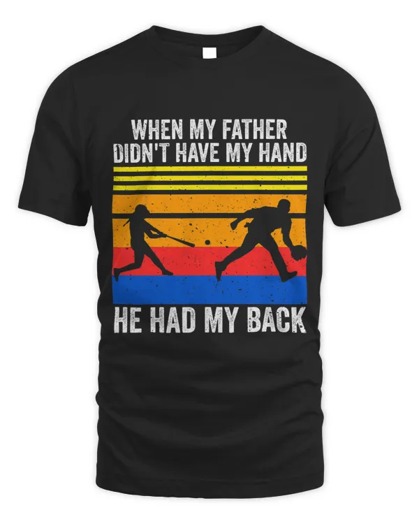 My father didnt have my hand Softball Daughter