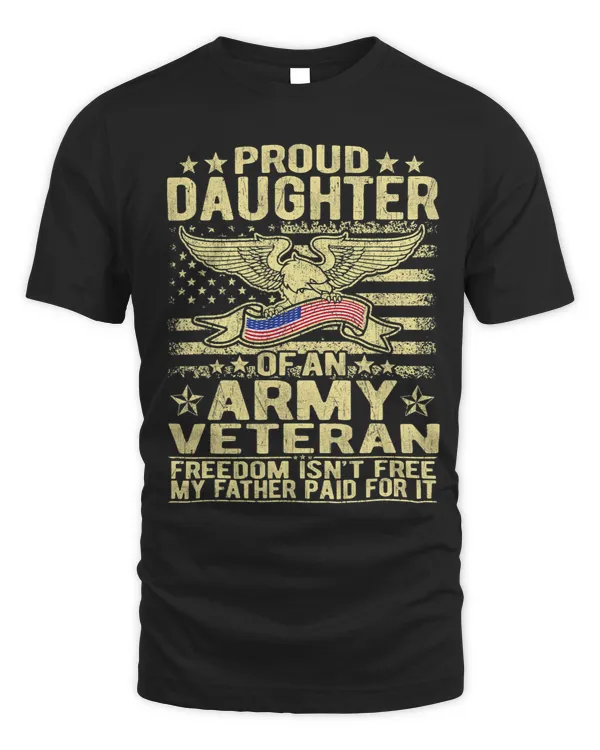 Proud Daughter Of Military Army Veteran Freedom Isnt Free