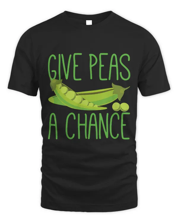 Give Peas A Chance Funny Veganism Food