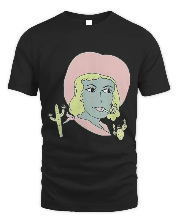 Buffalo Jill Southwest Cowgirl Retro Cactus Desert