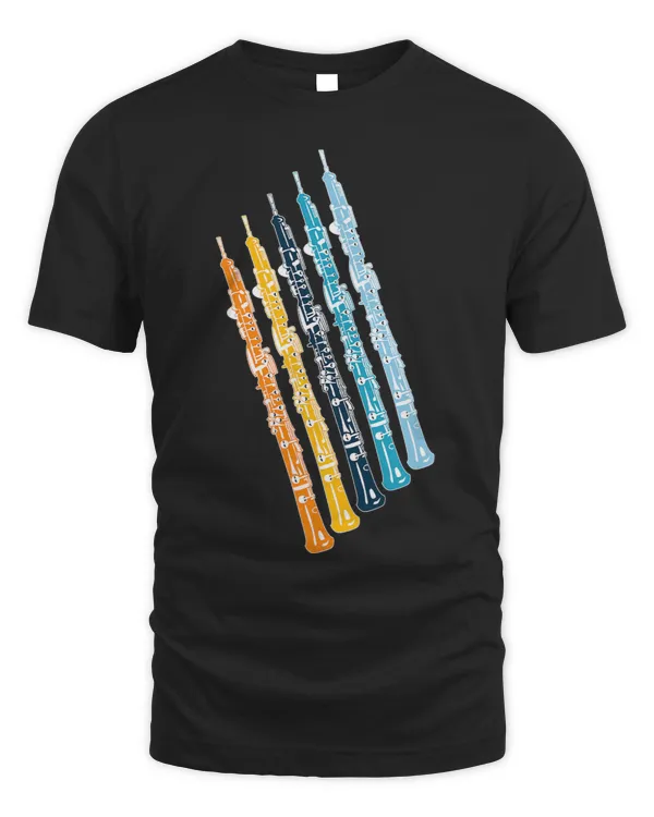 Funny Oboe Retro Rainbow Oboe Reed Player Orchestra Member