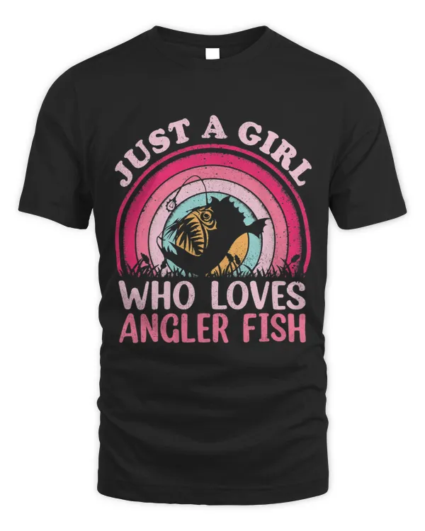 Angler Fish Vintage Retro Just A Girl Who Loves Angler Fish