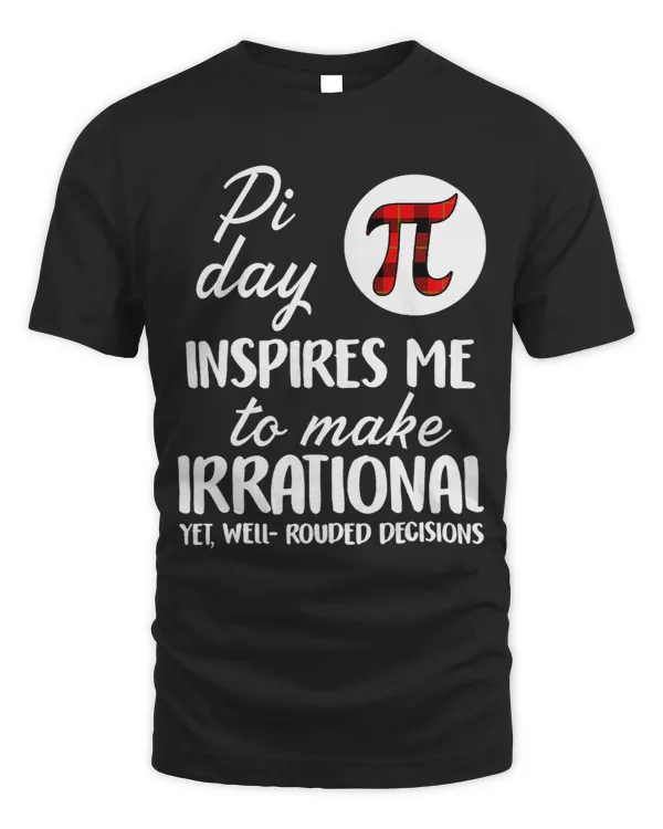 Buffalo Plaid Pi Symbol Pi Day Inspires Me Math Lover Gifts 3