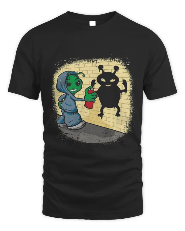 Alien Man Graffiti Alien Spray Paint Vandal Tag