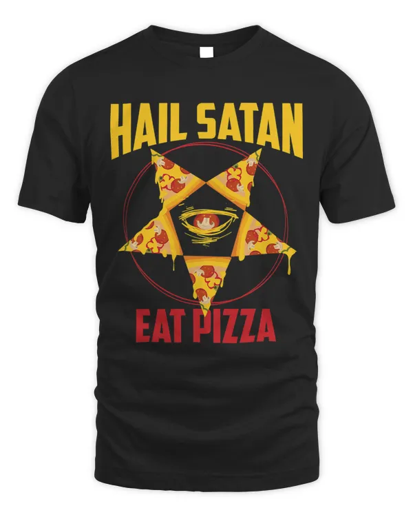 Funny Eat Pizza Hail Satan Gift Cool Satanic Occult Food