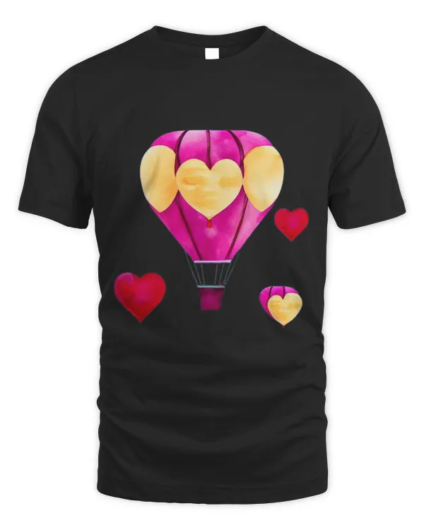 Hot Air Balloon Rides Flying Balloon with Hearts Balloonist