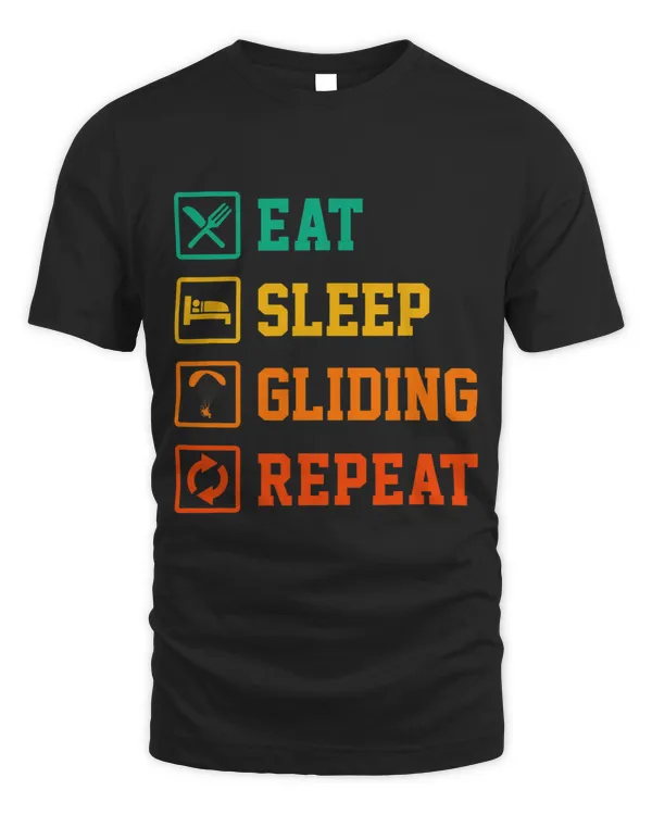 Eat Sleep Gliding Repeat Paragliding Parachute Paraglider 2