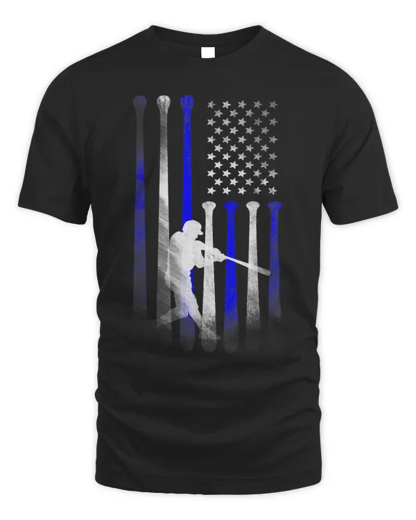 American Flag Baseball Team Gift 239