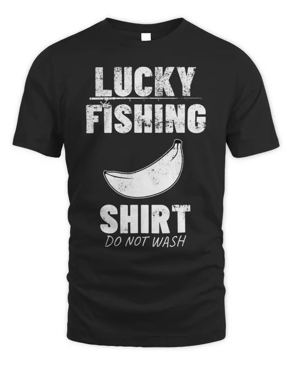 Funny Banana Humor Vintage Distressed Retro Lucky Fishing
