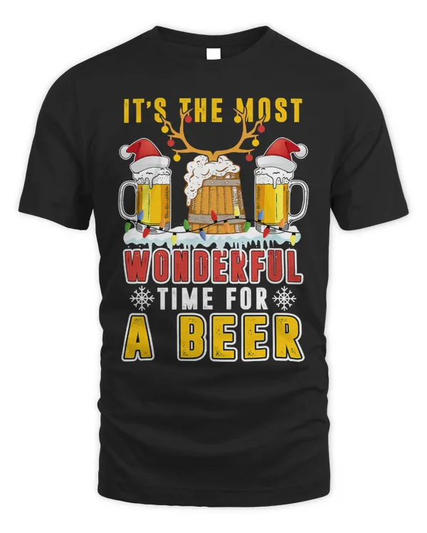 Mens Christmas Its The Most Wonderful Time For A Beer34
