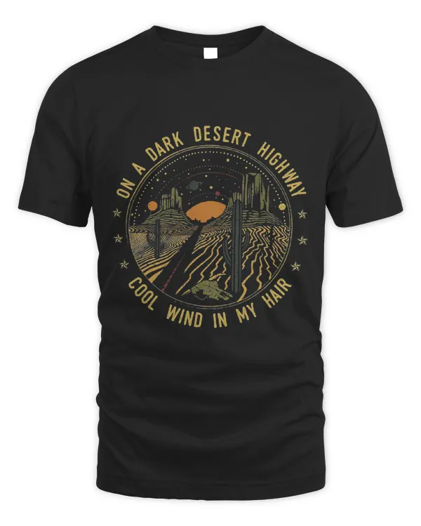 Adventure Camping Retro Dark Desert Highway Travel Gift