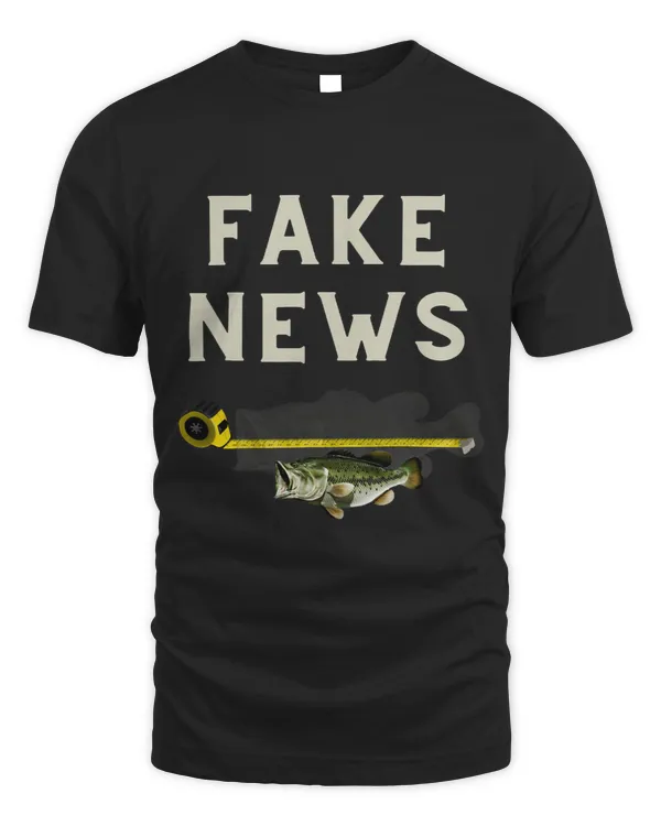 Funny Fake News large mouth bass fishing design
