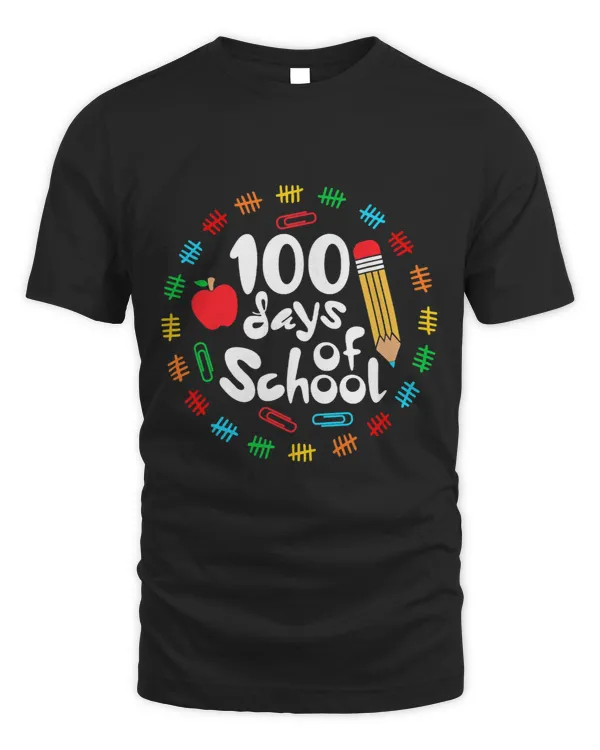Apple Happy 100 Days Of School 100 Days Smarter Brighter 3
