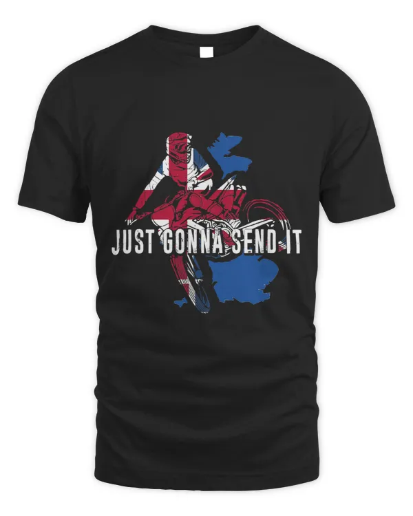 Just Gonna Send It Motocross UK Flag Motorcycle