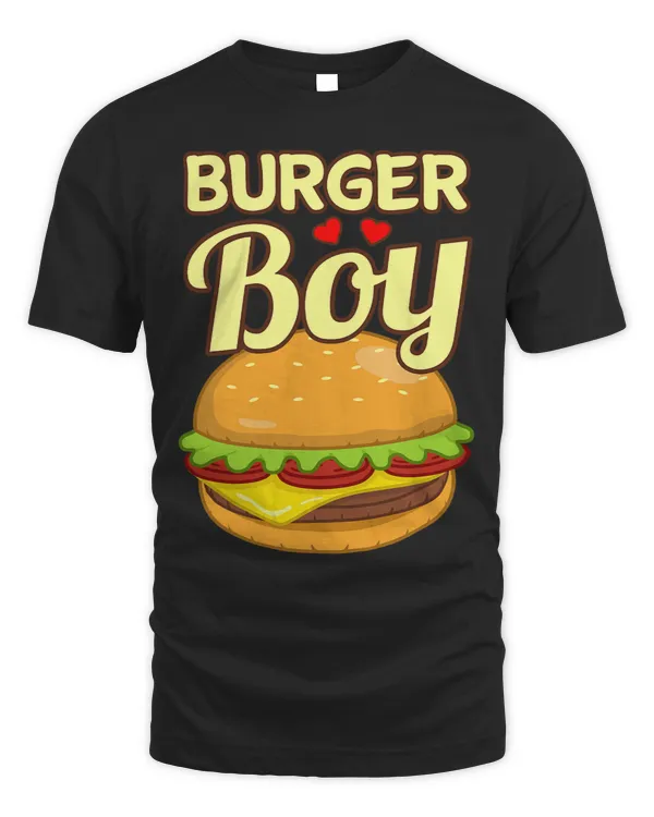 Burger Boy Cheeseburger Hamburger Food Lover Graphic