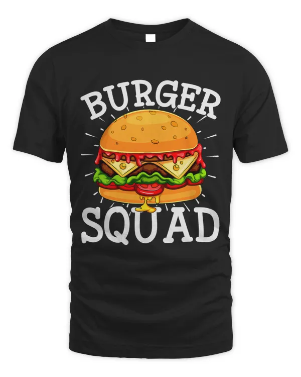 Burger Squad Funny Burger Costume Burger Lovers Burger