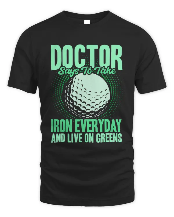Golf Vintage Iron Everyday And Live On Greens