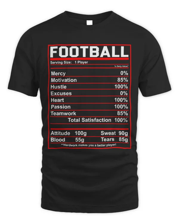 Funny Football Nutrition Facts