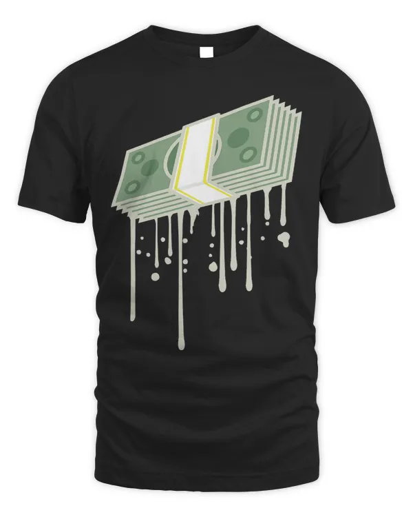 Bills Banknotes Bundle Money Dollar Color Drops Graffiti