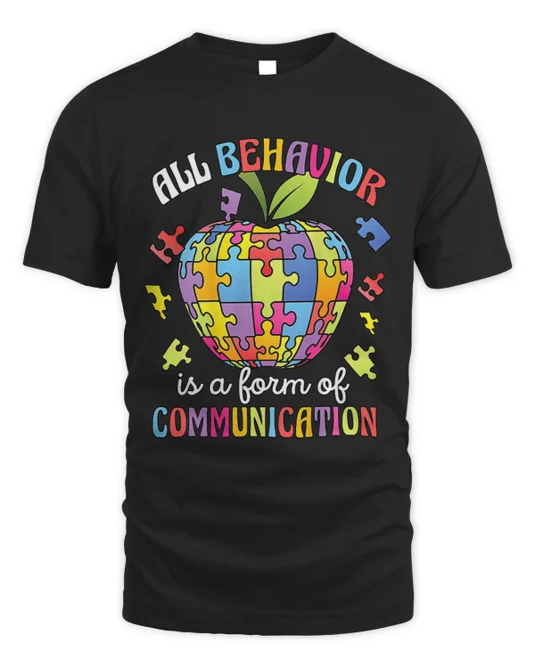 All Behavior Is A Form Of Communication Puzzle Piece Apple