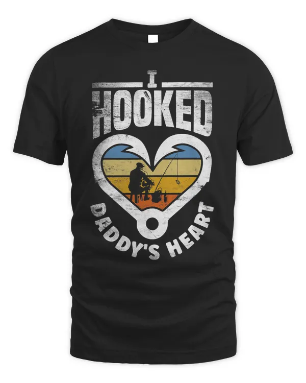 I Hooked Daddys Heart Fishing Fathers Day 3