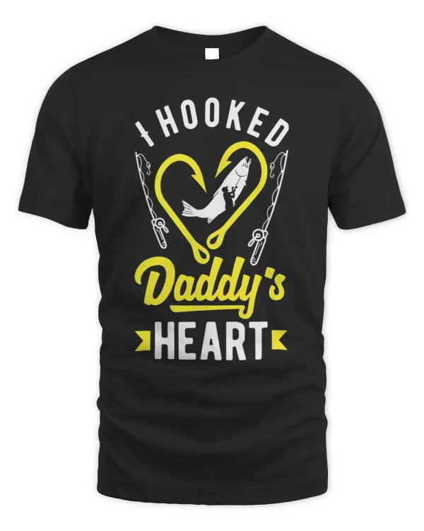 I Hooked Daddys Heart Fishing Fathers Day