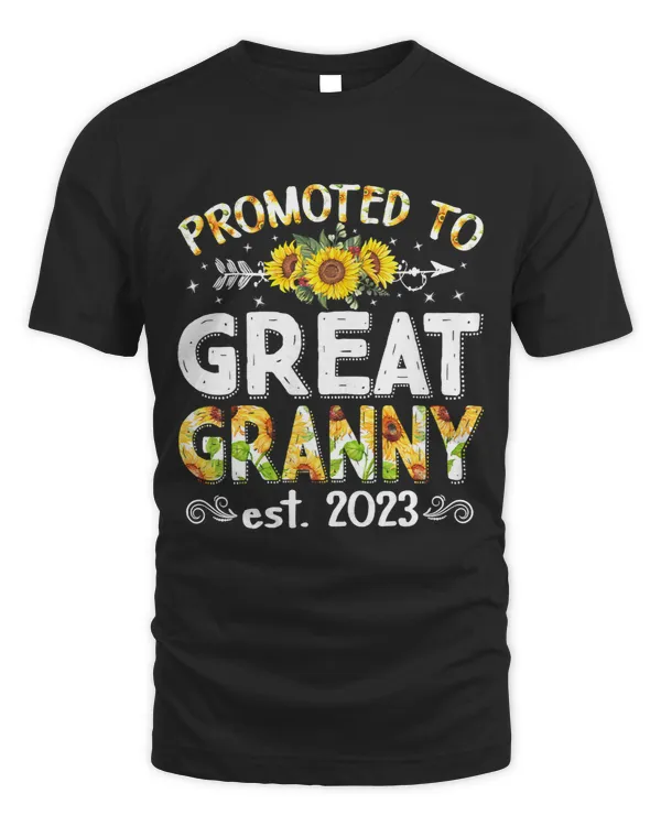 Womens Promoted To Great Granny Est.Cute Mothers Day