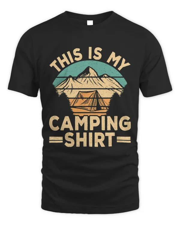 Funny Camp Camper Retro Camping Tent This Is My Camping