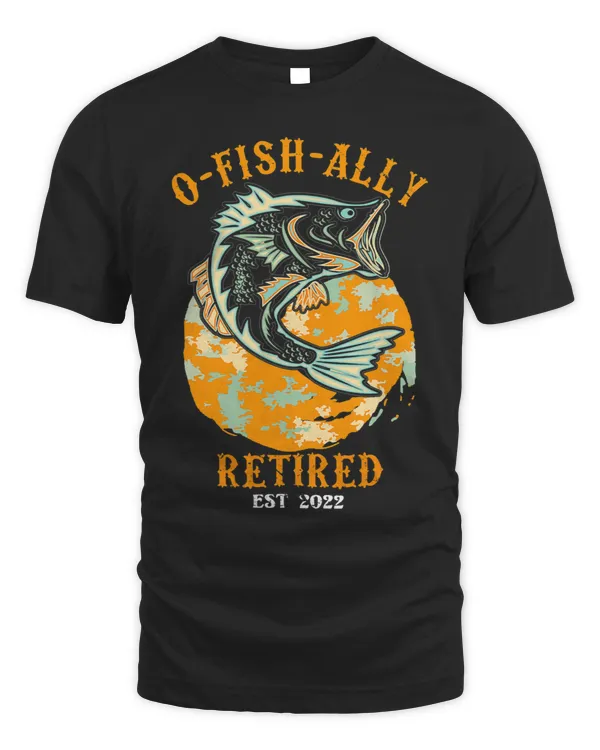 Funny Vintage OFishAlly Retired Ofishally Retirement 3