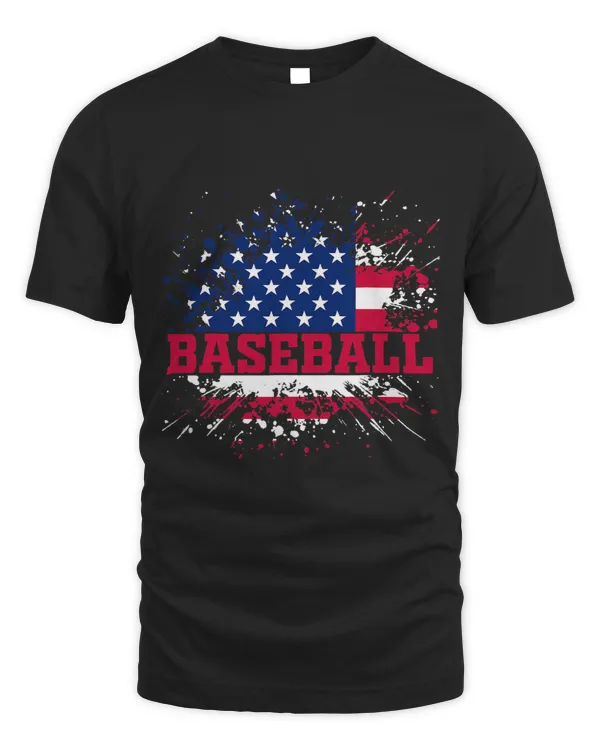 American Flag Baseball Team Gift Patriotic USA 4th of July 48