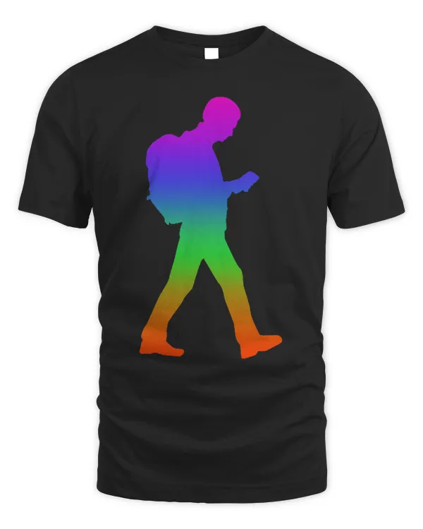 Geocaching Shadows in Rainbow Color